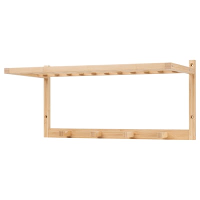 VASSKÄR Rak topi dan kot, buluh, 60 cm
