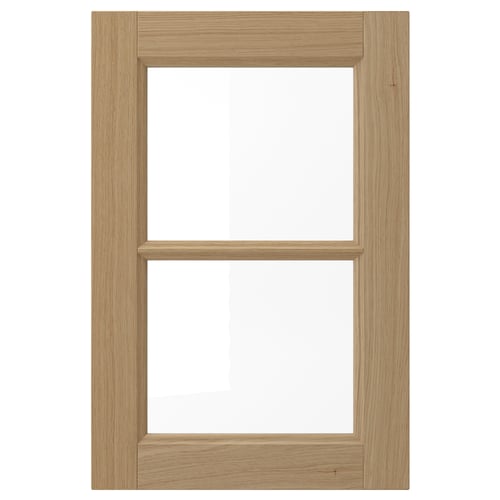 VEDHAMN Pintu kaca, kayu oak, 40x60 cm