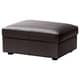 Leather footstools & pouffes
