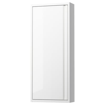 ÄNGSJÖN bathroom cabinet - white, minimalist, glossy