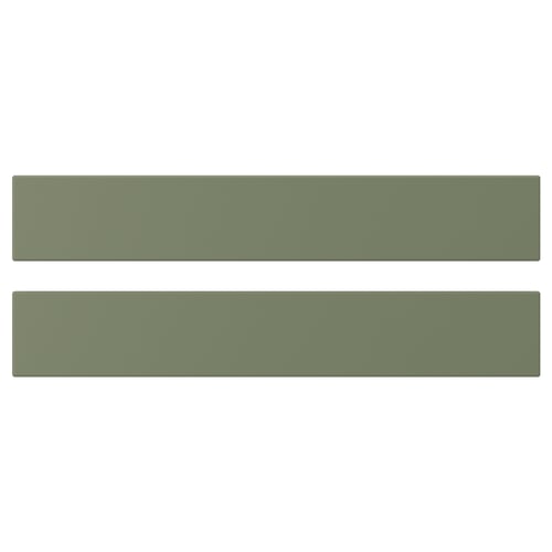 Two green rectangular panels, side by side, with a simple modern design.
