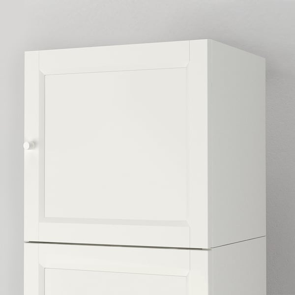 White BILLY bookcase with smooth finish, sleek design, and clean lines.