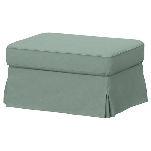 EKTORP Cover for footstool, Tallmyra light green