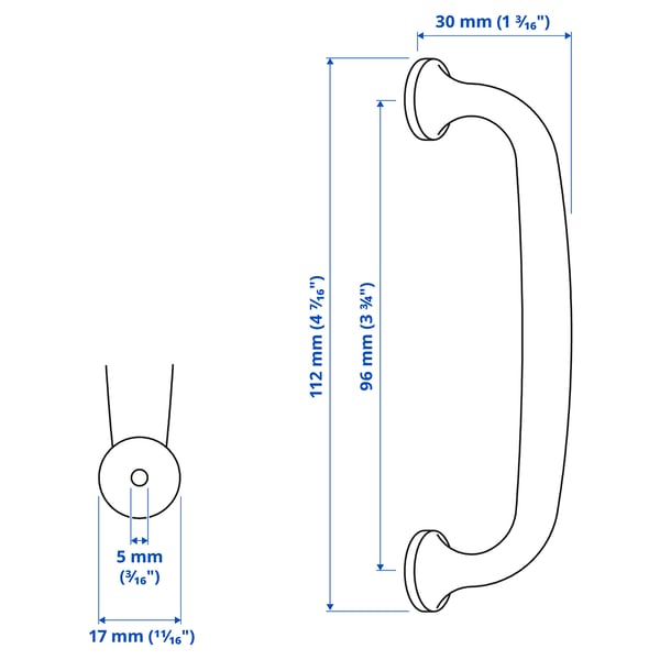Illustration with measurements for the product: ENERYDA.