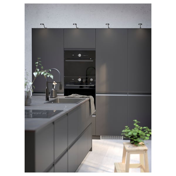 FÖRDELAKTIG Induction hob/integrated extractor, IKEA 500 black, 60 cm