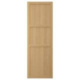 Forsbaka kitchen cabinet door, warm oak veneer, rectangular with bevelled edges.