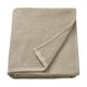 IKEA GULLDYNA towel, beige. Made of 50% recycled cotton, folded square shape, textured waffle weave design.