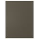 Dark brown wooden panel, smooth finish, rectangular shape.