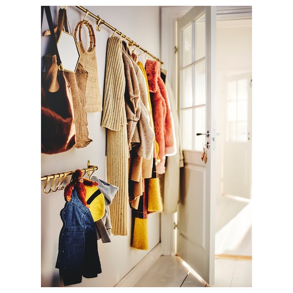 HULTARP Hook, polished/brass-colour, 7 cm