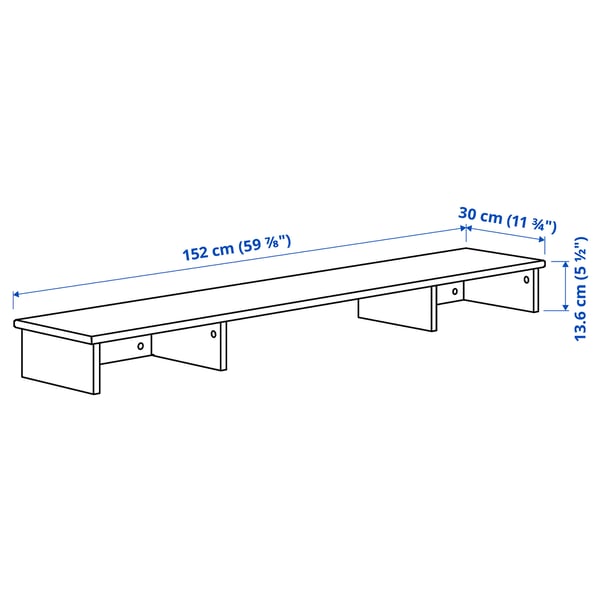 Illustration with measurements for the product: IDANÄS.