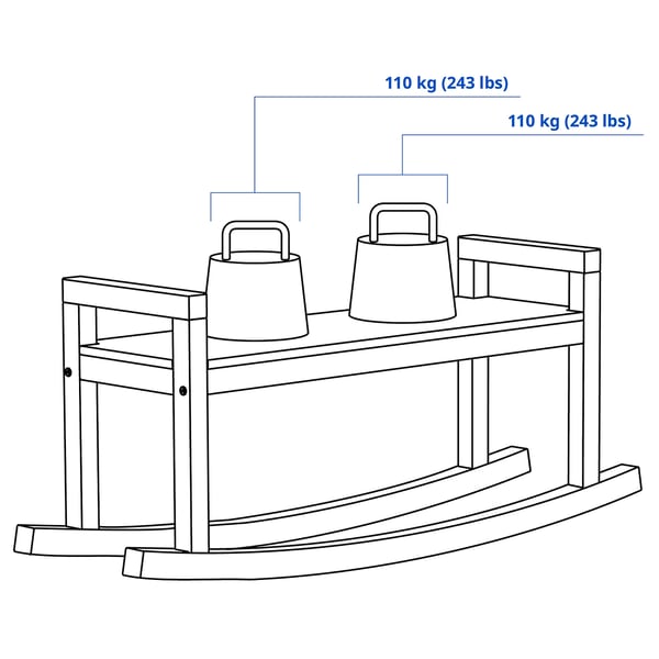 Illustration with measurements for the product: IKEA PS 2026.