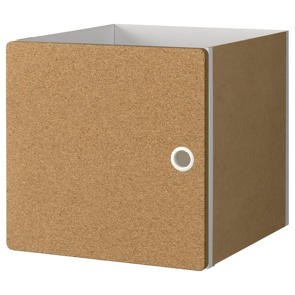 KALLAX Insert with door, cork, 33x33 cm
