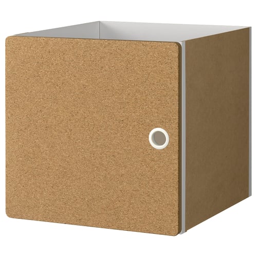 KALLAX Insert with door, cork, 33x33 cm