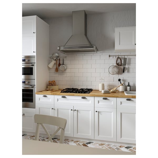 KARLBY Custom made worktop, oak/veneer, 63.6-125x3.8 cm