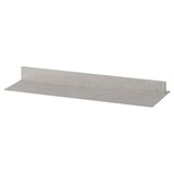 An IKEA KOMPLEMENT felt shoe rack insert in greyish colour, rectangular shape, with a smooth design.