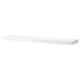 White LACK wall shelf. Sleek, rectangular, minimalist design with hidden suspension brackets.