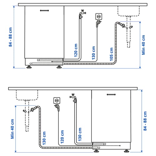 Illustration with measurements for the product: LAGAN.