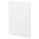 METOD white kitchen cabinet fronts, sleek modern design, set of three white panels.