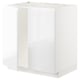 White METOD kitchen cabinet with modern glossy finish.