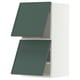 METOD Wall cabinet horizontal w 2 doors, white/Aspudden dark grey-green, 40x80 cm