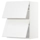 METOD white kitchen cabinet, twin wall-mounted units, modern look