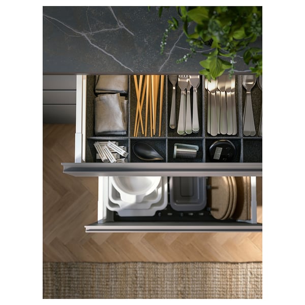 MÖCKLARP Custom made worktop, matt black/brown/marble effect high pressure porcelain, 1 m²x2.0 cm
