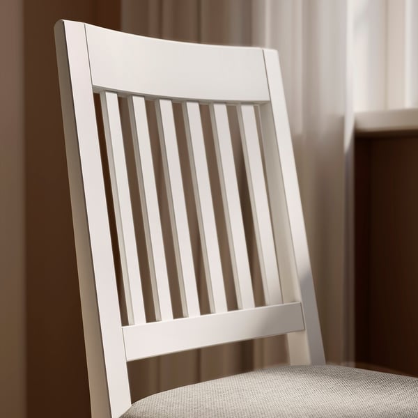 NÄSINGE dining chair backrest. Modern, sturdy wood, slatted design. Clean lines, quality finish.