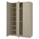 PAX / TYSSEDAL Wardrobe combination, grey-beige/grey-beige, 150x58x236 cm