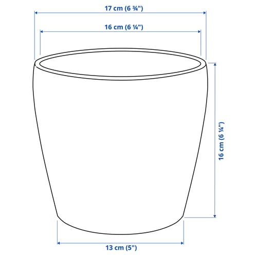 Illustration with measurements for the product: PERSILLADE.