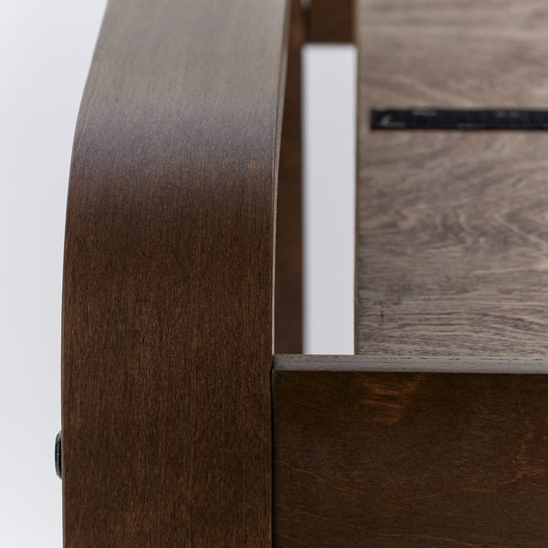 POÄNG Footstool frame, walnut effect