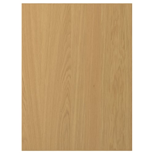 SINARP oak wooden door, light brown, simple rectangle design