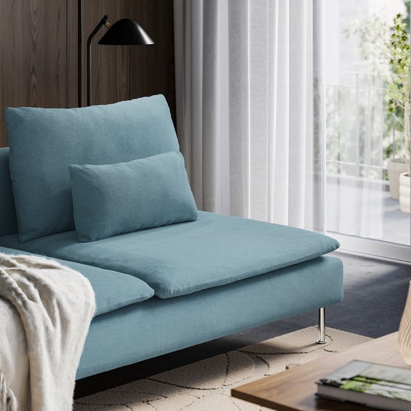 SÖDERHAMN 3-seat section, Fridtuna dark grey-blue