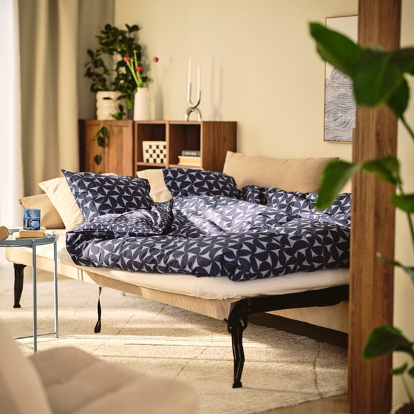 SÖDERHAMN 3-seat sofa-bed, Kelinge beige
