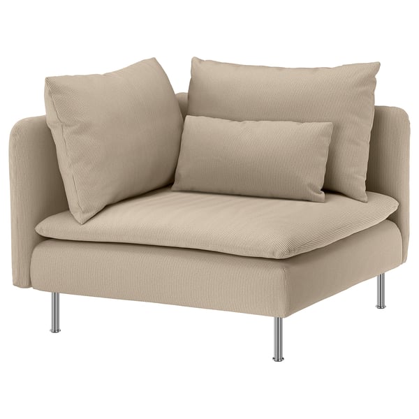 SÖDERHAMN Corner section, Kelinge beige