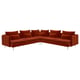 SÖDERHAMN Corner sofa, 6-seat, Alhamn deep orange-red
