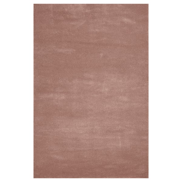 STOENSE Rug, low pile, pale pink, 133x195 cm