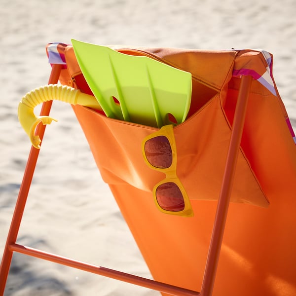 STRANDÖN Sun lounger, multicolour