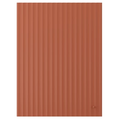 TERRSJÖ Door, red-brown wave pattern, 60x80 cm
