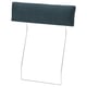 VIMLE sofa headrest in dark blue fabric with sleek metal frame, provides neck support.