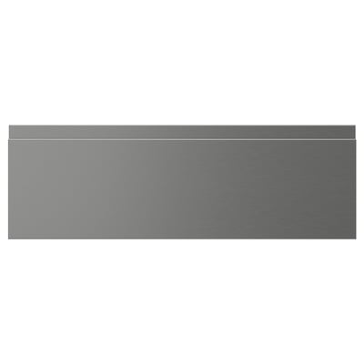 VOXTORP Drawer front, stainless steel effect, 60x20 cm