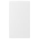 VOXTORP matte white door, sleek minimalist design with integrated handles.
