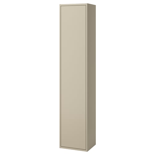 HAVBÄCK Hoge kast met deur, beige, 40x35x195 cm