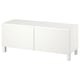 BESTÅ tv bench, 2 doors, adjustable shelves, cable management.