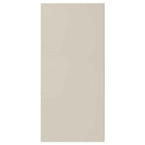 Beige HAVSTORP panel, acrylic paint, fiberboard, modern look.