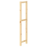IVAR untreated pine wood frame, rectangular with evenly spaced holes, sleek and minimalist design.