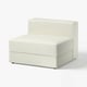 JÄTTEBO sofa module, cream, soft fabric, l-shape, modern design.