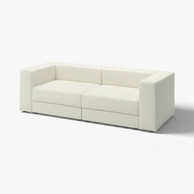 Modern white JÄTTEBO modular sofa with clean lines and soft cushions.