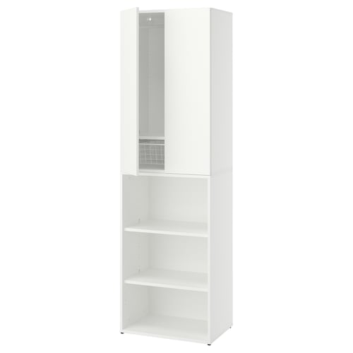 LASTARE Wardrobe combination, white, 60x42x201 cm