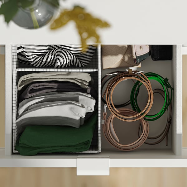 LASTARE Wardrobe combination, white, 160x62x201 cm