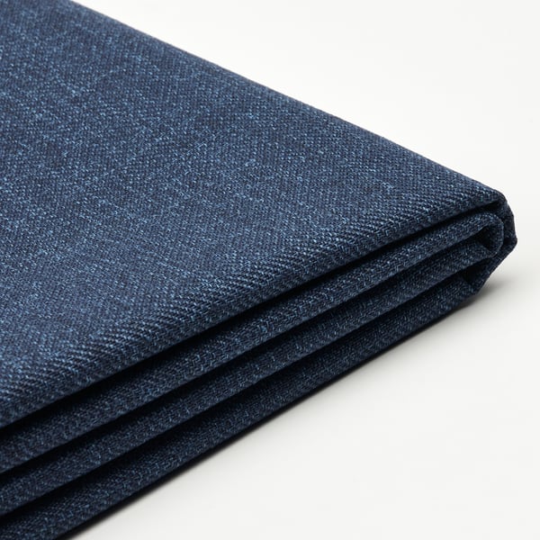 Folded dark blue fabric, smooth texture, appears durable.